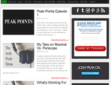 Tablet Screenshot of joshpeak.com